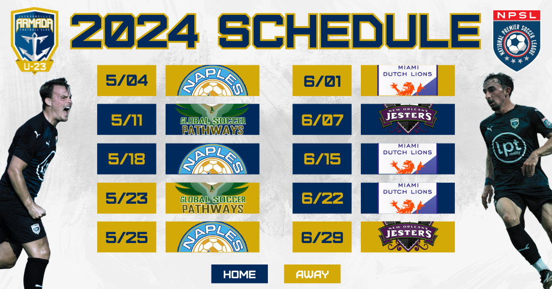 NPSL Schedule Jacksonville Armada FC